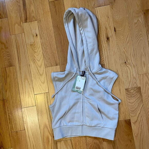 BRAND New With Tags Womens Sleeveless H&M Hoodie XS - Picture 1 of 5